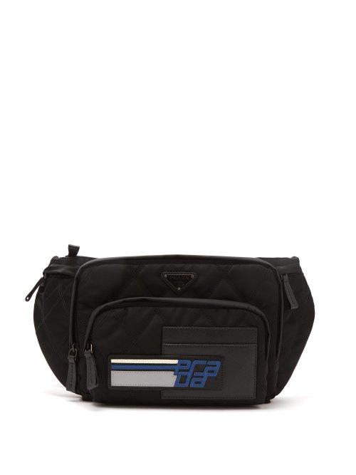 Matchesfashion.com Prada - Quilted Nylon Cross Body Bag - Mens - Black