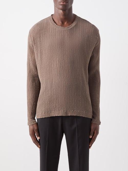 Our Legacy - Box Cotton-blend Sweater - Mens - Dark Brown