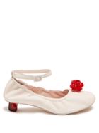 Simone Rocha Embellished Perspex-heel Leather Pumps
