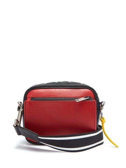 Matchesfashion.com Givenchy - Mc3 Leather Cross Body Bag - Mens - Black Red