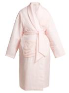 Matchesfashion.com Katharine Hamnett London - Charlie Single Breasted Padded Silk Coat - Womens - Light Pink