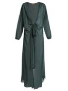 Adriana Degreas Long-sleeved Silk Cover-up