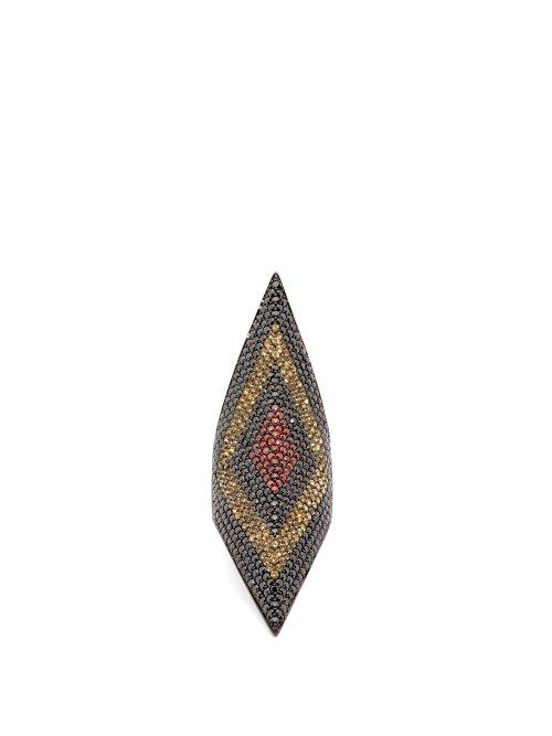 Matchesfashion.com Lynn Ban - Prism Rhoduim Plated Ring - Womens - Multi