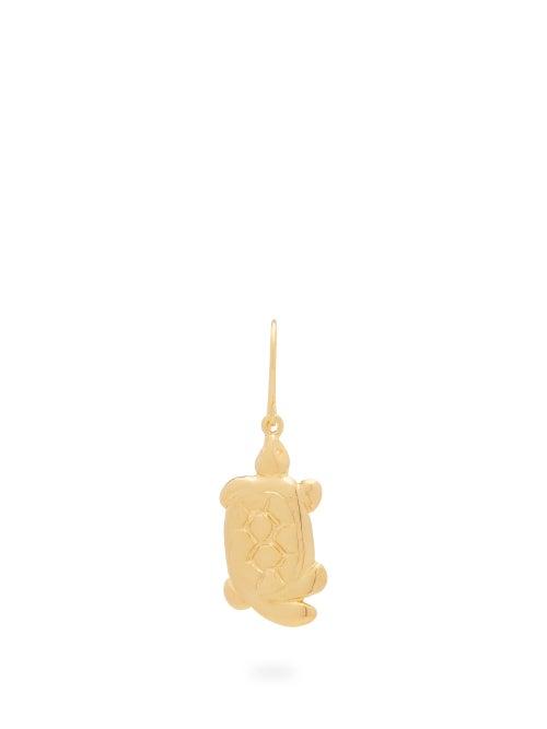 Matchesfashion.com Aurlie Bidermann - Turtle 18kt Gold-plated Single Earring - Womens - Gold