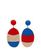 Matchesfashion.com Maryjane Claverol - Rondinone Corded Clip Earrings - Womens - Red