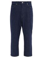Matchesfashion.com Needles - Cropped-cuff Cotton-denim Jeans - Mens - Indigo