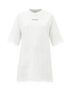 Matchesfashion.com Vetements - Logo-tab Oversized Cotton-jersey T-shirt - Womens - White