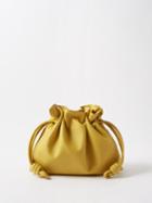 Loewe - Flamenco Leather Clutch Bag - Womens - Yellow