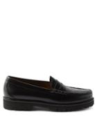 G.h. Bass & Co. - Weejun Larson 90s Leather Loafers - Mens - Black