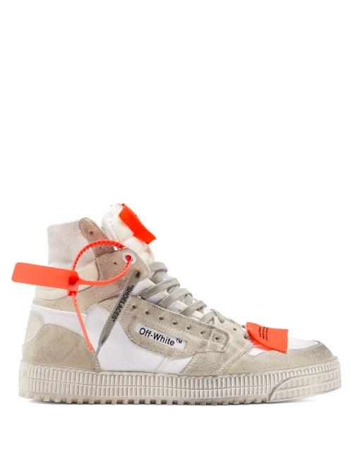 Matchesfashion.com Off-white - Off Court High Top Leather Trainers - Mens - White