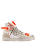 Matchesfashion.com Off-white - Off Court High Top Leather Trainers - Mens - White