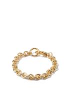 Ladies Jewellery Laura Lombardi - Cable 14kt Gold-plated Cable-chain Anklet - Womens - Gold
