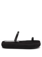 Matchesfashion.com Osoi - Boat Pvc-strap Flatform Slides - Womens - Black