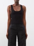 Wardrobe.nyc Wardrobe. Nyc - Scoop-neck Ribbed-knit Tank Top - Womens - Black