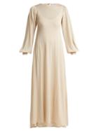 Matchesfashion.com Ryan Roche - Two Layer Cashmere Blend Knit Dress - Womens - Cream