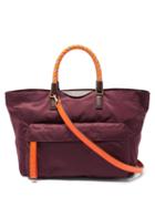 Matchesfashion.com Anya Hindmarch - Neon Bungee Handle Tote Bag - Womens - Burgundy Multi