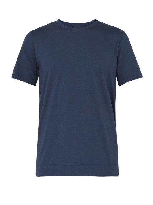 Matchesfashion.com Joseph - Crew Neck Cotton Jersey Tee - Mens - Blue