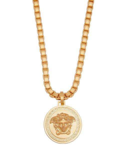 Matchesfashion.com Versace - Medusa Pendant Necklace - Mens - Gold