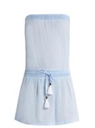 Heidi Klein Corsica Strapless Cotton-chambray Dress