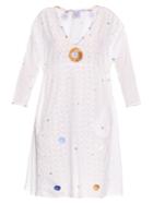 Thierry Colson Pakeza Garden-embroidered Cotton Dress