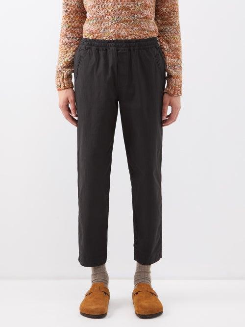 Folk - Assembly Organic-cotton Blend Trousers - Mens - Black