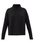 Matchesfashion.com Co - High-neck Wool-blend Sweater - Womens - Black