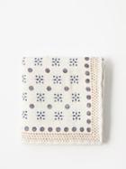 Brunello Cucinelli - Tile-print Silk Pocket Square - Mens - Beige Grey