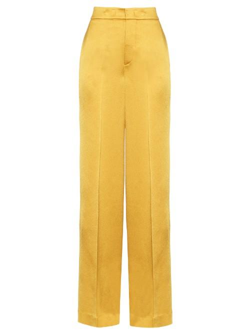 Etro Wide-leg Crepe De Chine Trousers