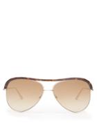 Tom Ford Eyewear Aviator-frame Metal Sunglasses