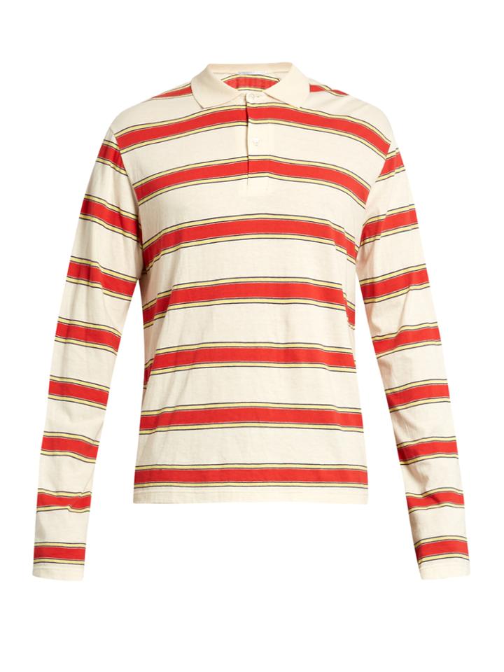 Stella Mccartney Striped Long-sleeved Polo Shirt