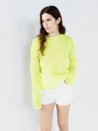 Raey - Open Knit Mohair And Wool-blend Jumper - Womens - Yellow