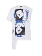 Matchesfashion.com Raf Simons - T Shirt With Open Side Print On Front - Mens - White
