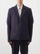 Jacquemus - Linu Wool Suit Jacket - Mens - Navy