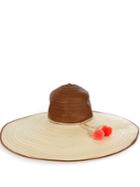 Sophie Anderson Corozon Pompom-embellished Raffia Hat