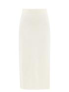 Altuzarra - Malia Side-slit Cotton-blend Midi Skirt - Womens - White
