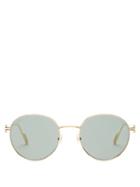 Matchesfashion.com Cartier Eyewear - Premire De Cartier Round Metal Sunglasses - Womens - Gold