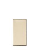 Matchesfashion.com Valextra - Vertical Grained Leather Wallet - Mens - Cream
