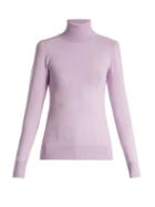 Matchesfashion.com Joostricot - Roll Neck Fine Knit Sweater - Womens - Light Purple