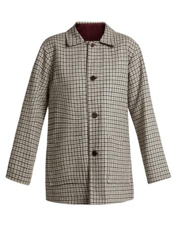 Chimala Checked Reversible Wool-blend Jacket