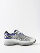 Valentino Garavani - Ms-2960 Leather And Mesh Trainers - Mens - White Blue