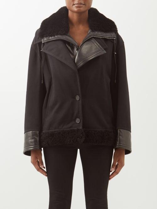 Tom Ford - Double-layer Cotton And Shearling Jacket - Womens - Black