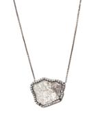 Matchesfashion.com Susan Foster - Diamond Slice & White Gold Necklace - Womens - Black Gold