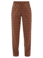 Matchesfashion.com Ditions M.r - Jean Francois Gingham Wool Blend Tapered Trousers - Mens - Multi