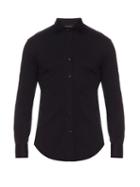 Brunello Cucinelli Spread-collar Cotton-jersey Shirt