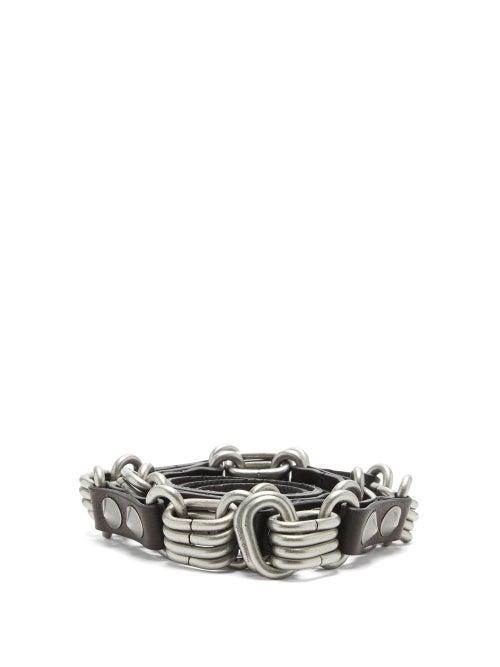 Matchesfashion.com Rick Owens - Studded Leather Belt - Mens - Black