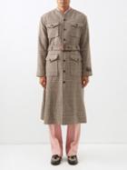 Gucci - Prince Of Wales-check Wool-blend Coat - Mens - Beige Multi