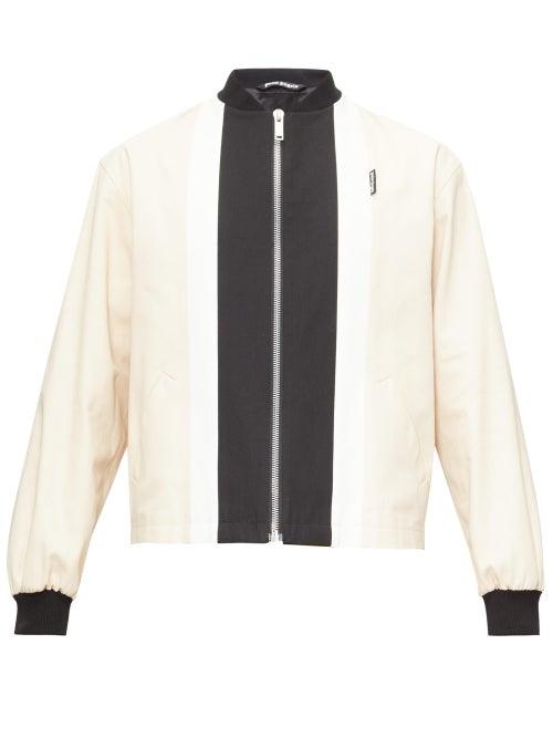 Matchesfashion.com Palm Angels - Sunset-print Cotton-twill Bomber Jacket - Mens - Beige Multi