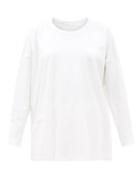 Matchesfashion.com Eskandar - Oversized Pima Cotton-jersey Top - Womens - White
