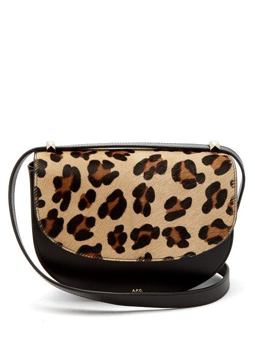 Matchesfashion.com A.p.c. - Lausanne Leopard Print Leather Cross Body Bag - Womens - Leopard