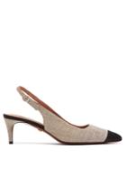 Alexachung Glitter And Grosgrain Slingback Pumps